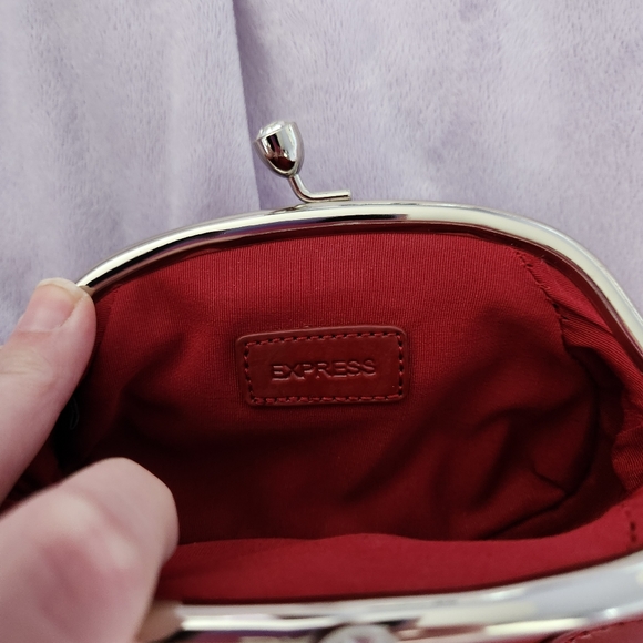 Express Red Coin Purse NWOT - Picture 3 of 4